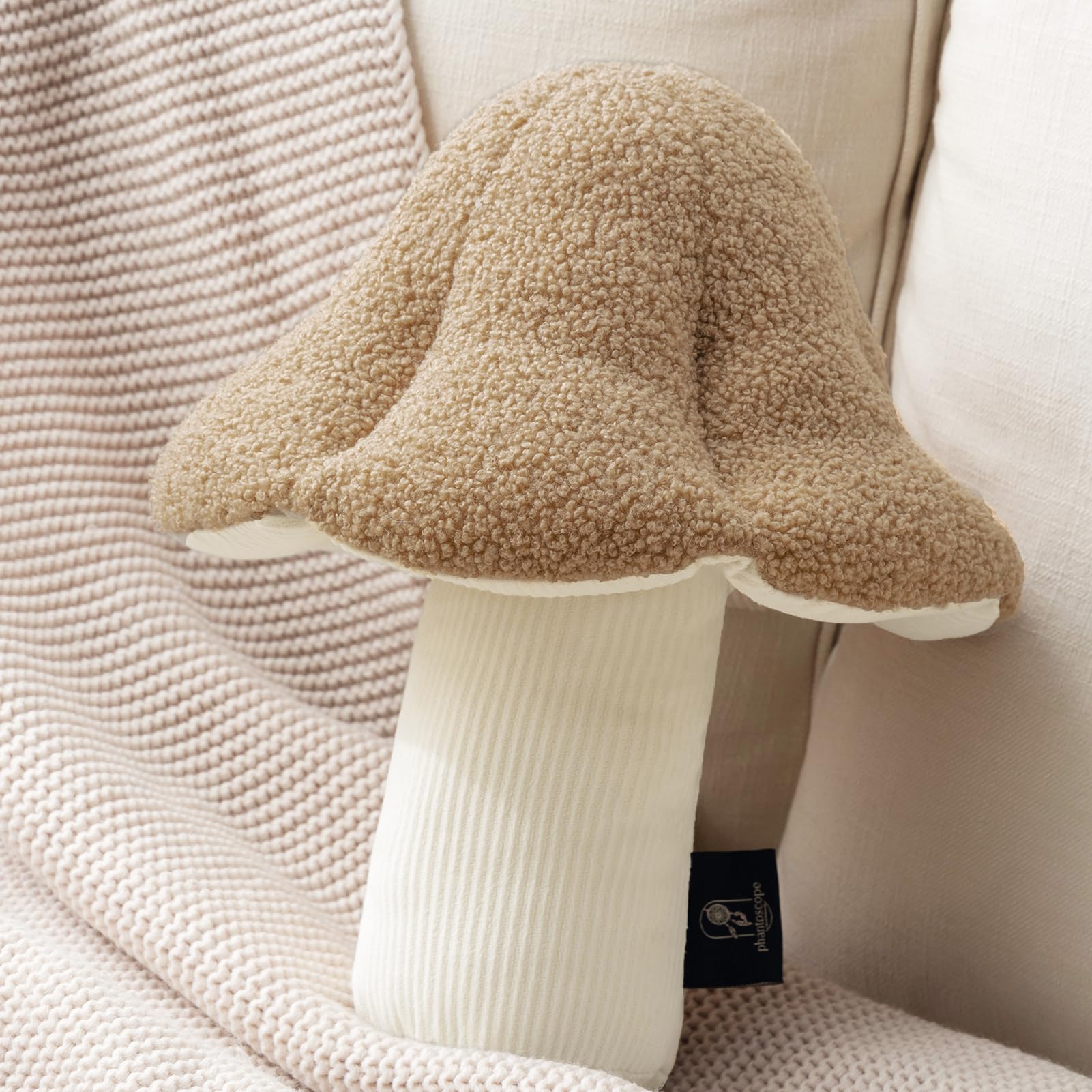 Amazon.com: Phantoscope Mushroom Shaped Throw Pillow, Teddy Fleece